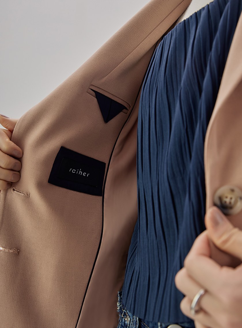 經典劍領細節西裝外套